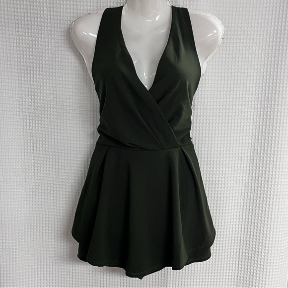 Purple Snow Pants - Purple Snow ladies Dark Green Mini romper size large